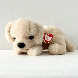 Vtg 1995 Ty Classic MUFFIN Dog Plush Yellow Labrador Retriever 12” Stuffed Toy